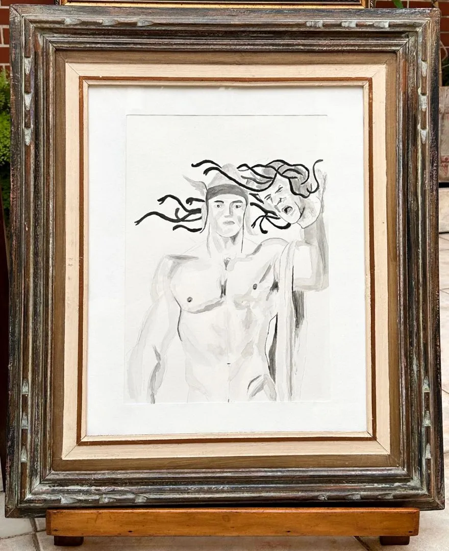 Aquarela Quadro Moldura