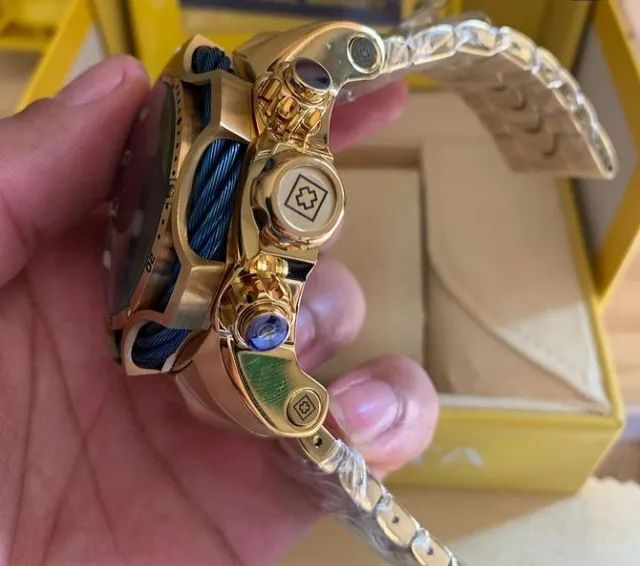 Relógio INVICTA VENOM ESTRELA FUNCIONAL C/ AZUL - Foto 5