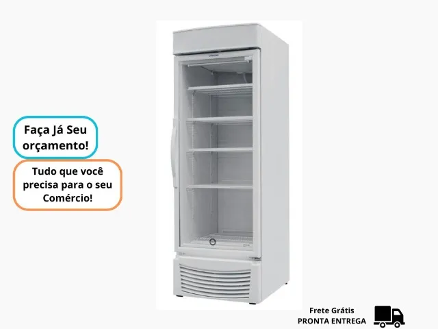Freezer Congelador Fricon Porta de Vidro Novo