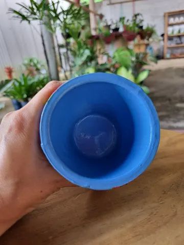 Vaso Cachepot de cerâmica pintado à mão Melancia - Foto 3