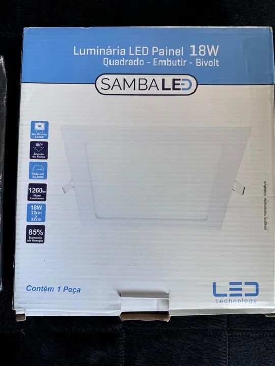 Luminária led 18w bivolt 
