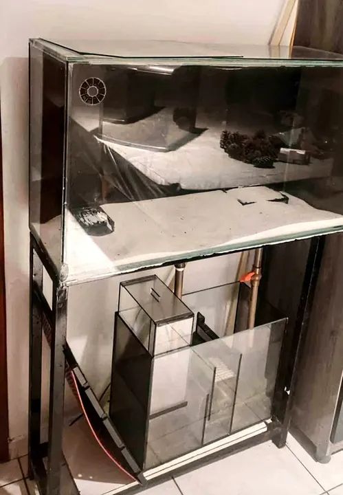 Aquário + Sump + estrutura de ferro