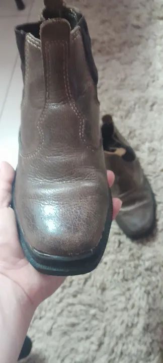 Bota de couro infantil  - Foto 2
