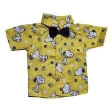 Camisa Social Infantil do Snoopy Com Gravata