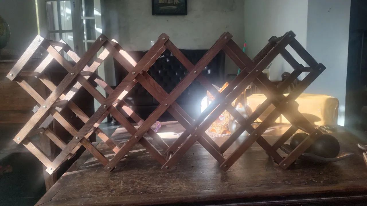Adega de Vinho de Madeira dobrável - Organize sua coleção! - Foto 2