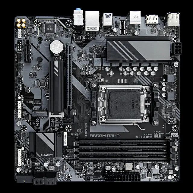 Placa Mãe Gigabyte B650M, D3HP, AM5, DDR5, Nova, Lacrada  - Foto 2