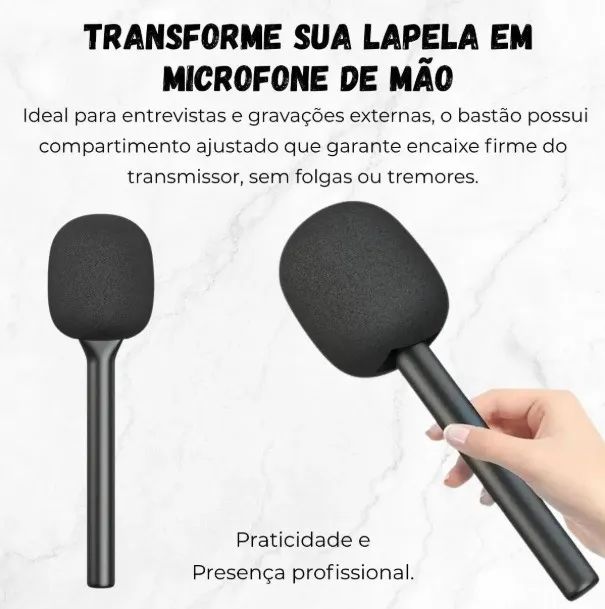 Suporte para Lapela Sem Fio Peining PEI-IS01 (Bastão Adaptável) - Foto 5