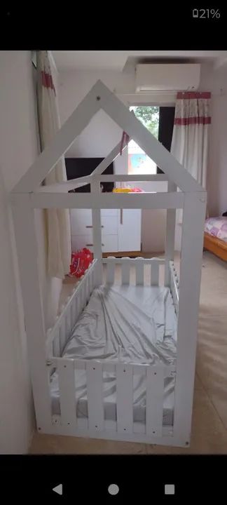 Cama Infantil Casinha Branca - Foto 2