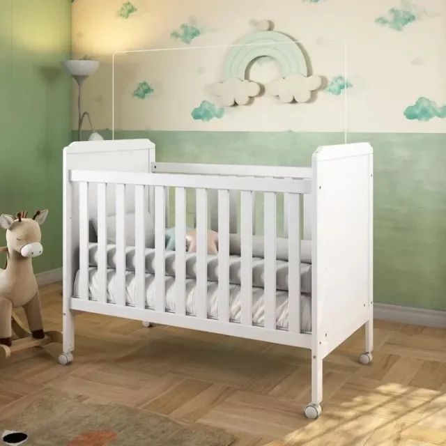 Berço Cama Americano Cloe Peroba, 100% MDF  - Foto 2