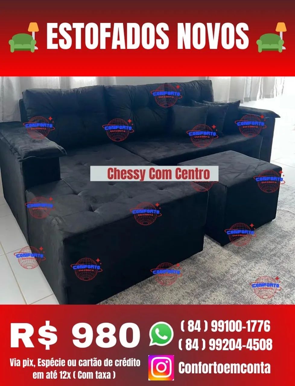 Sofá Chessy com centro - Novo -  Diretamente da fábrica  - Foto 5