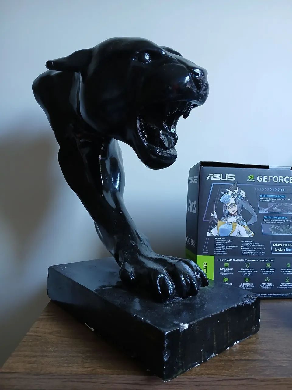 Escultura de Pantera Negra - Foto 2