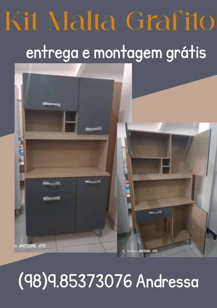 Kit Malta Grafito com entrega e montagem grátis!