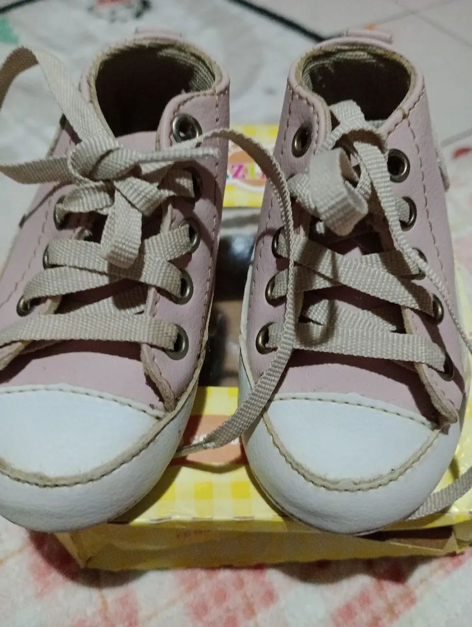 Sandália e tênis  infantis rosa, pouco usados lindos . Tam 17/18 - Foto 4