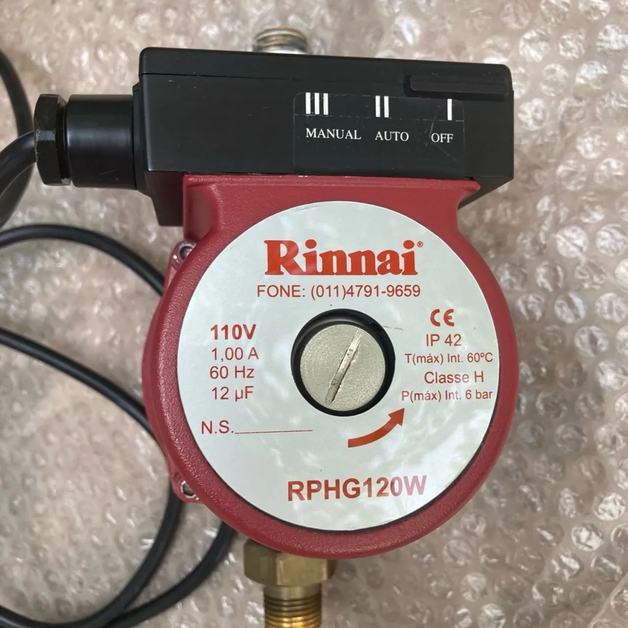 Bomba d'água Rinnai RPHG120W - Nova - Foto 3
