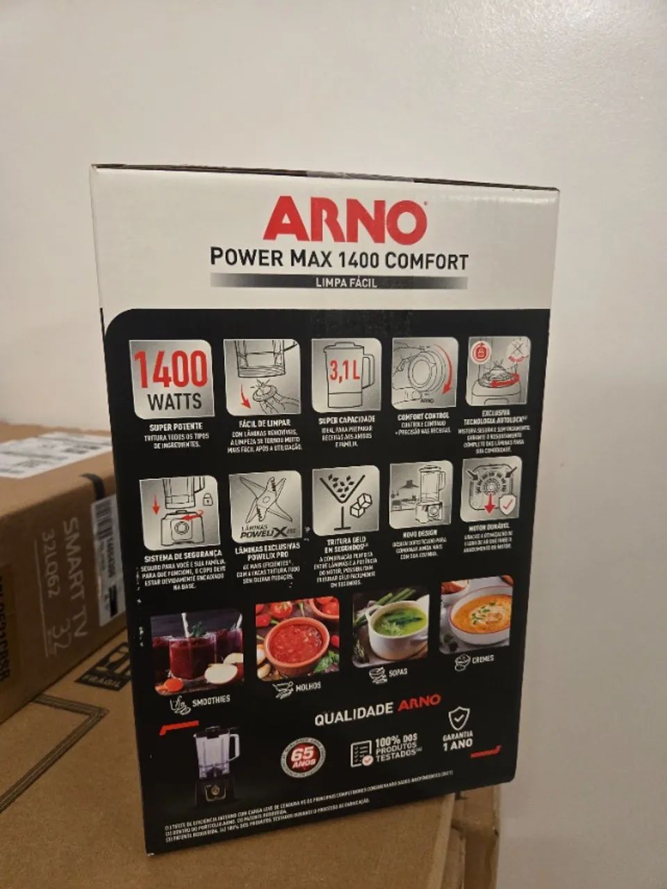Liquidificador Arno Power Max Autolock 1400W 3.1L - Novo - Lacrado - Foto 3
