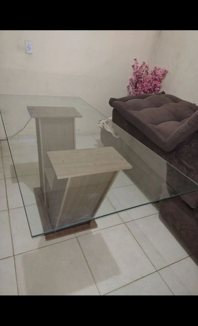 Mesa de vidro para cozinha com 6 cadeiras e parte de cima de vidro  - Foto 4