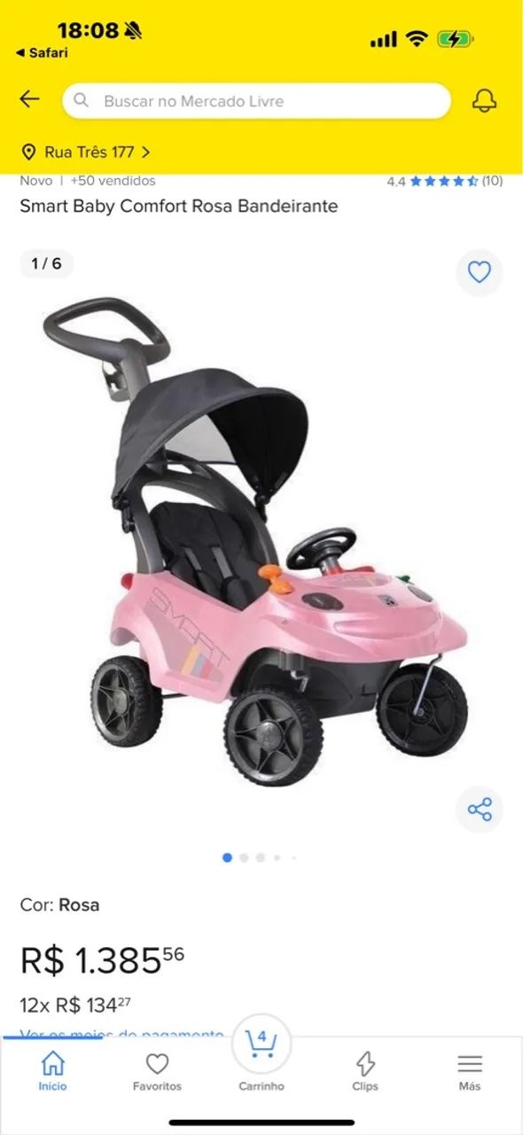 Smart Baby Comfort Rosa Bandeirante