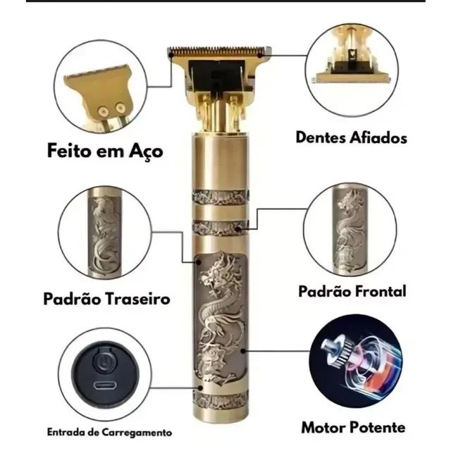 Máquina Acabamento Cortador De Cabelo Elétrico Detalhe - Foto 2