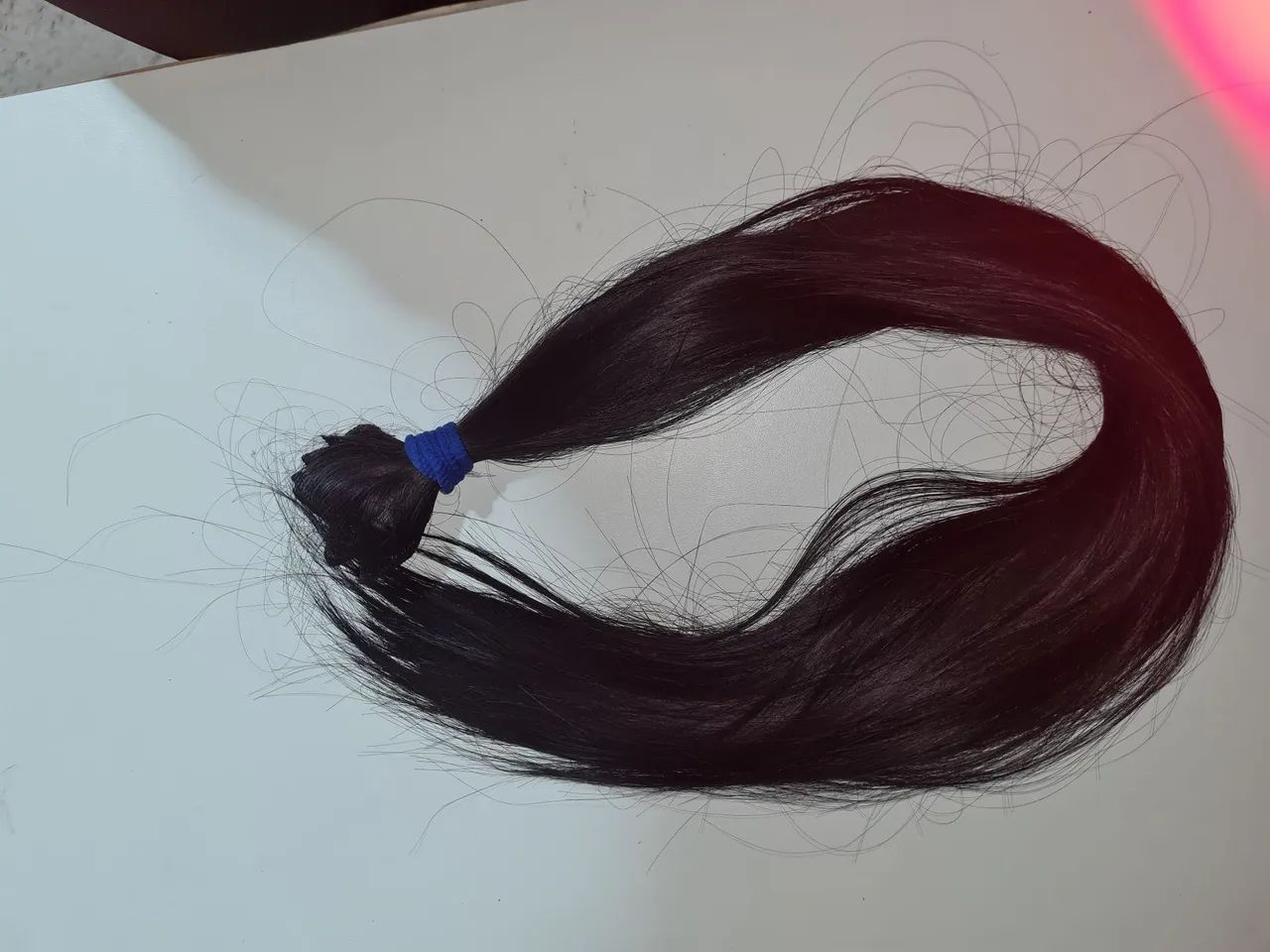 Aplique de cabelo castanho com presilhas 150g - Foto 3