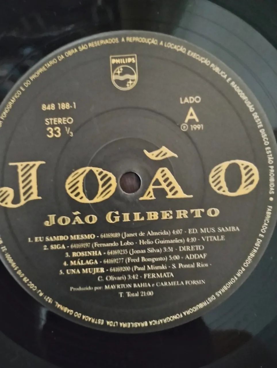 Coleção Disco de Vinil Bossa Nova - João Gilberto, Vinícius de Moares e Chico - Foto 5
