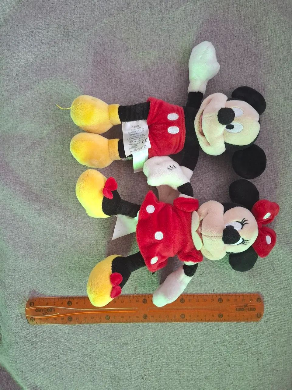 Bonecos Mickey e Minnie 20 cm