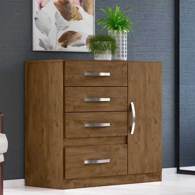 Cômoda Vênus com 4 Gavetas e 1 Porta ENTREGAMOS 