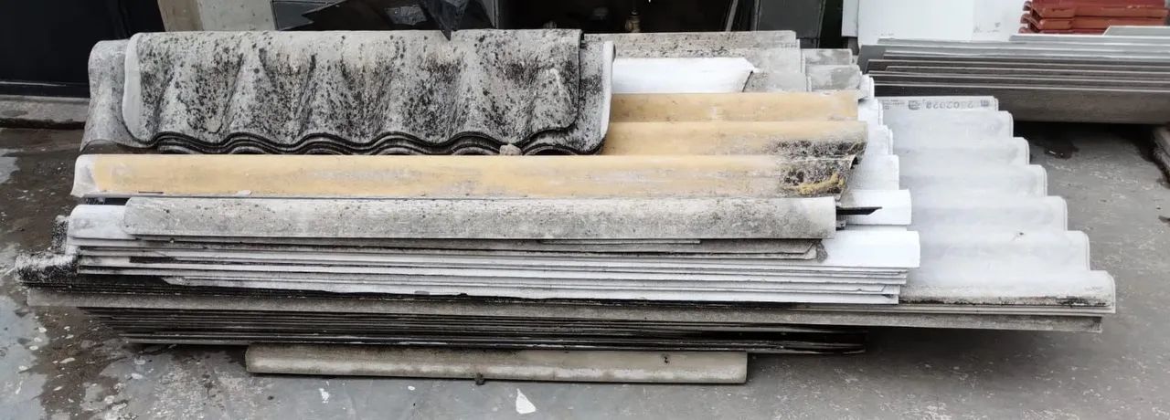 Telhas usadas em bom estado