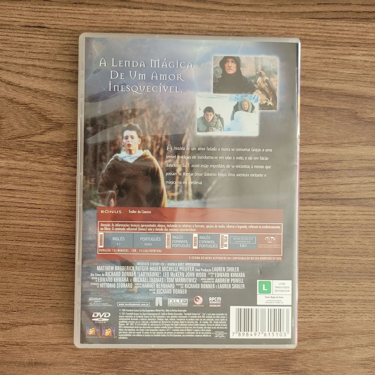 O Feitiço de Áquila (Ladyhawke) - DVD - Foto 2