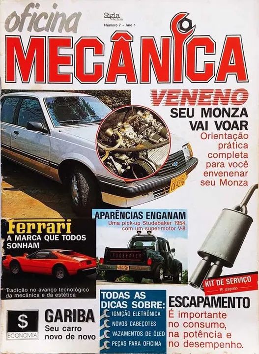 Revista Oficina Mecânica 7 - Monza envenenado, pickup Studebaker