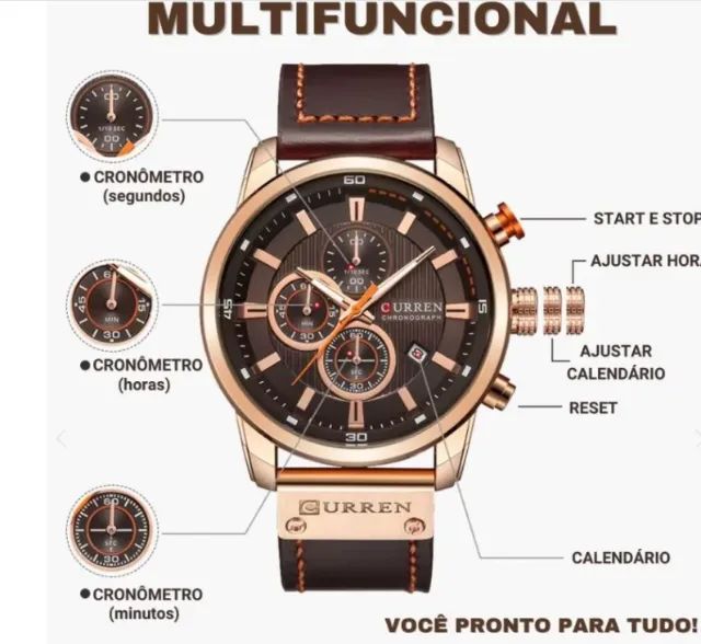  PROMOCAORelógio Curren Master Chrono - Foto 3