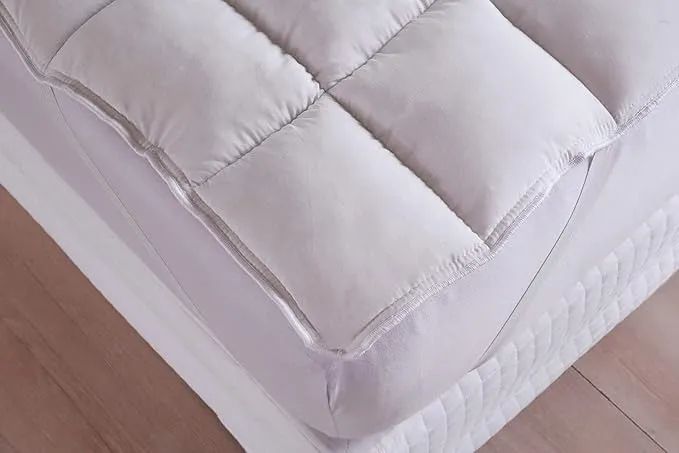 Pillow Top Casal 100% Fibra Siliconada 138x188cm - Tecido Percal Algodão  - Foto 2