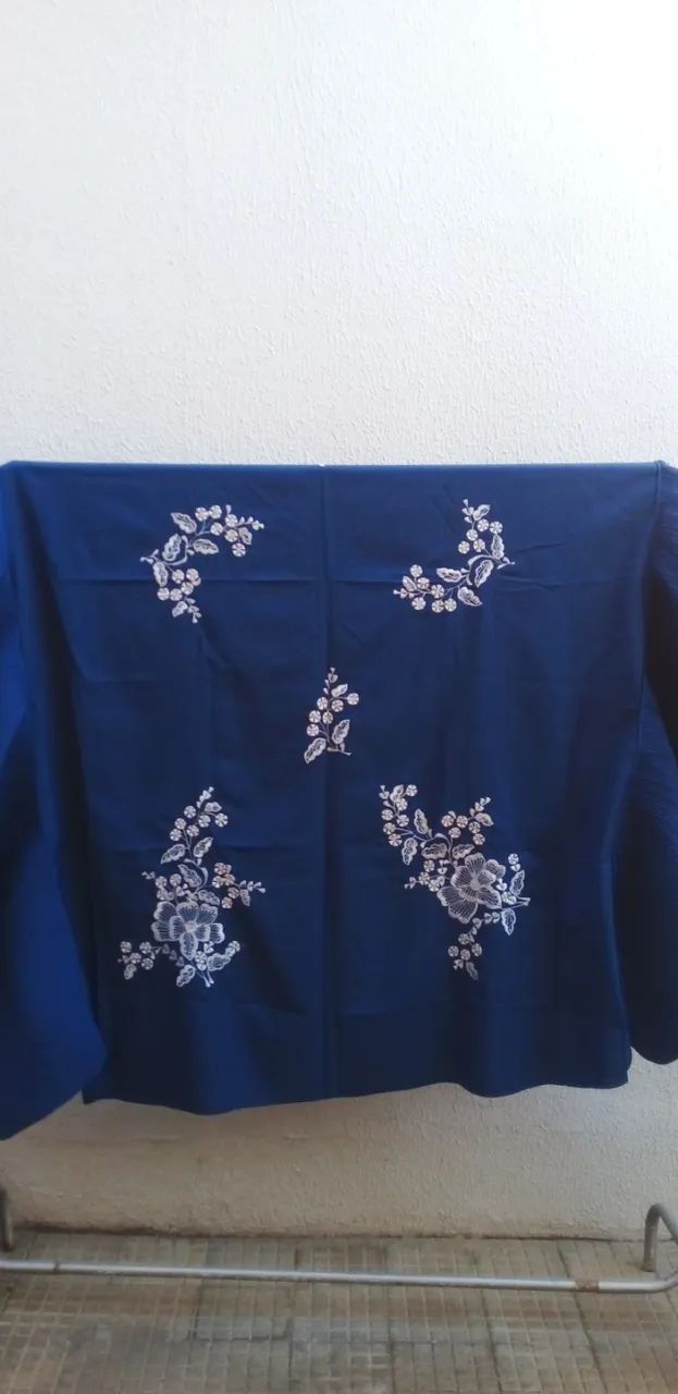 Colcha de Cama Casal Bordada nova.  - Foto 3
