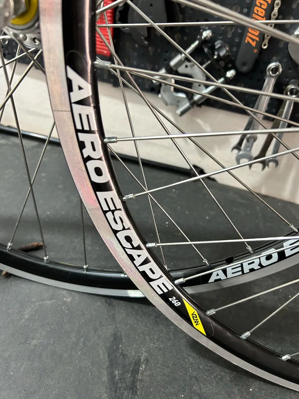 Par de rodas Aero Vzan aro 26 novas - Foto 3