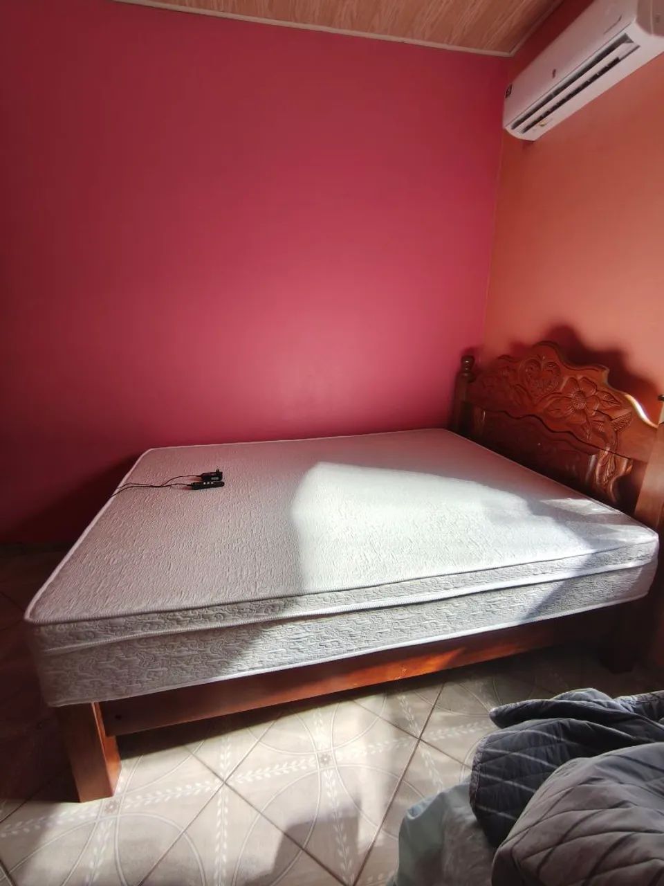 Colchão massageadora tamanho King, seminova - Foto 3