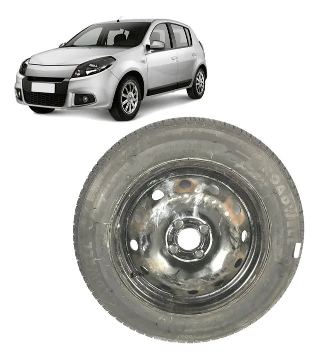 Estepe 185/65 Aro15 Renault Sandero 2008 09 10 11 12 13 2014