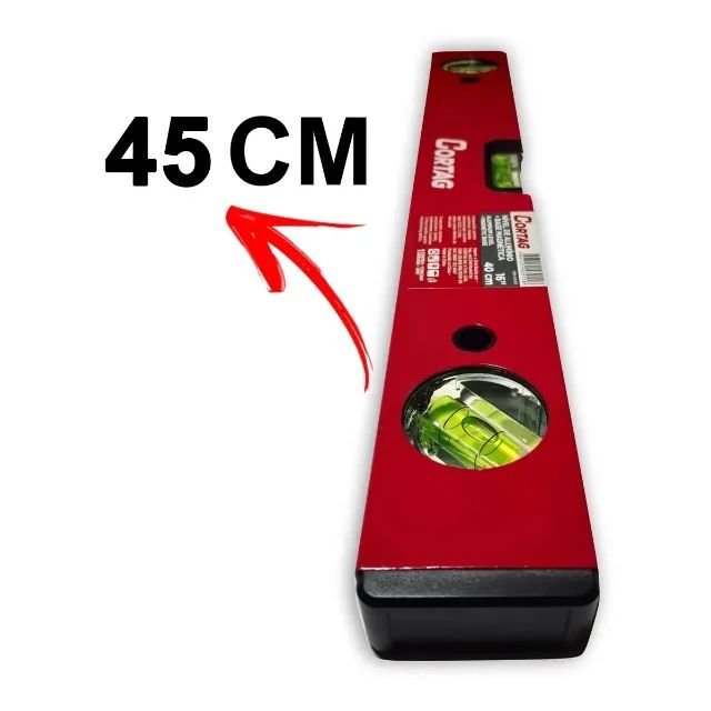 Nivel De Alumínio 18 Polegadas 45cm Cortag64962676914179123