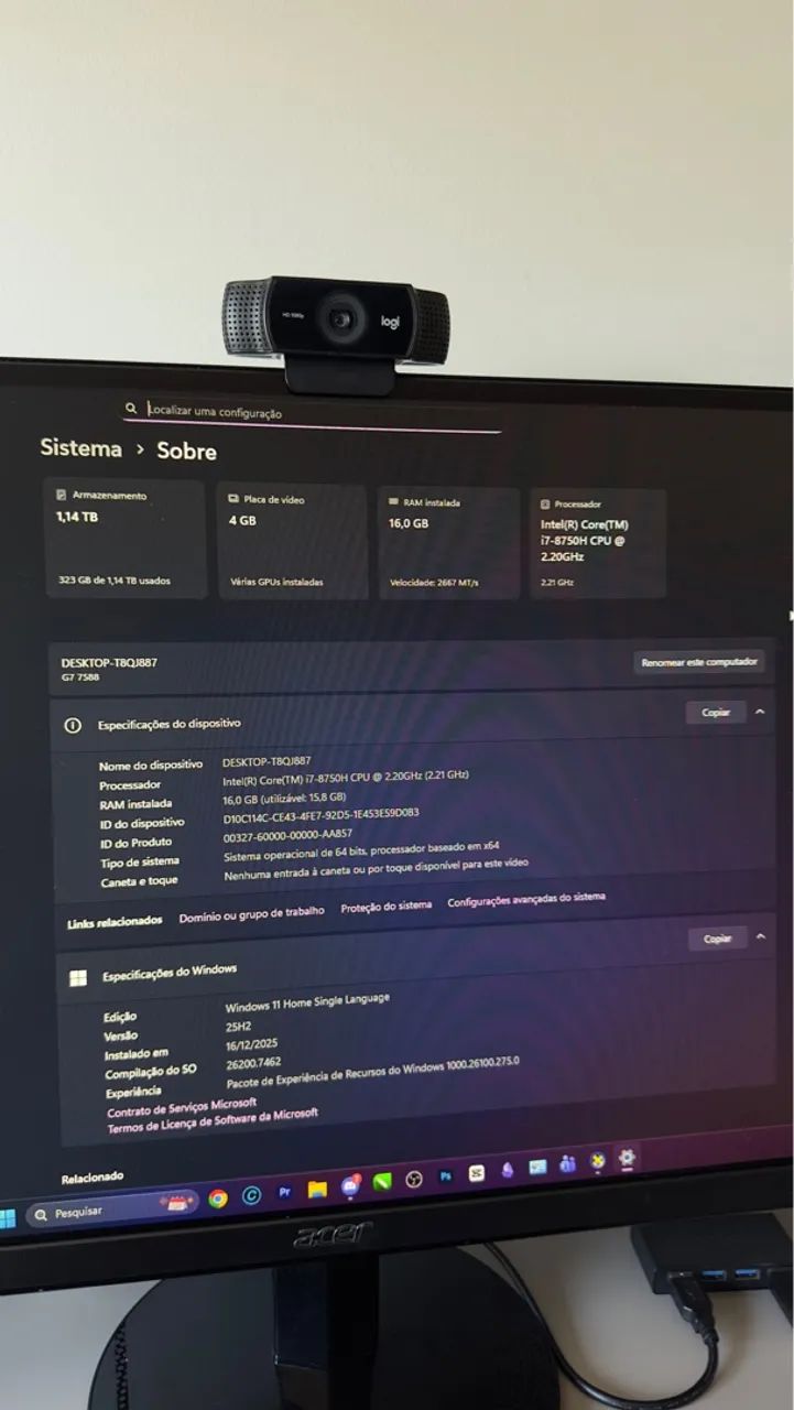 Notebook Dell G7 I7 16 GB 1TB Potente - Foto 6
