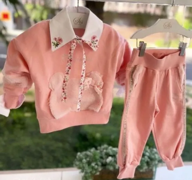 Conjunto Moletom Rosa Pituchinhus 