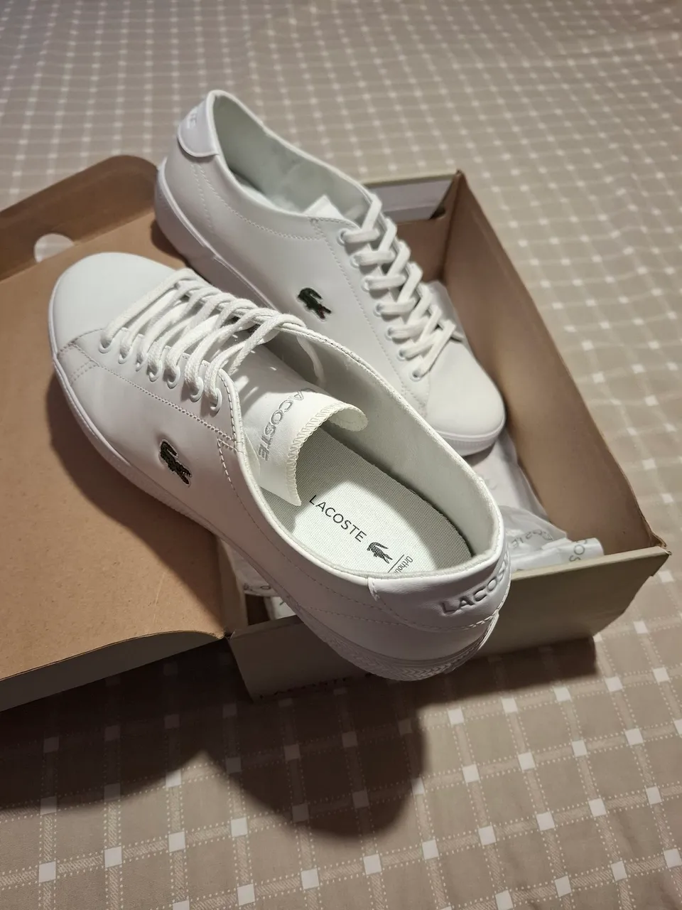 Tênis Lacoste Branco Original Novo 42