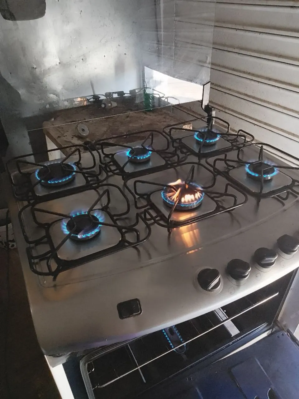 Fogão top 6 bocas Brastemp automático com entrega grátis