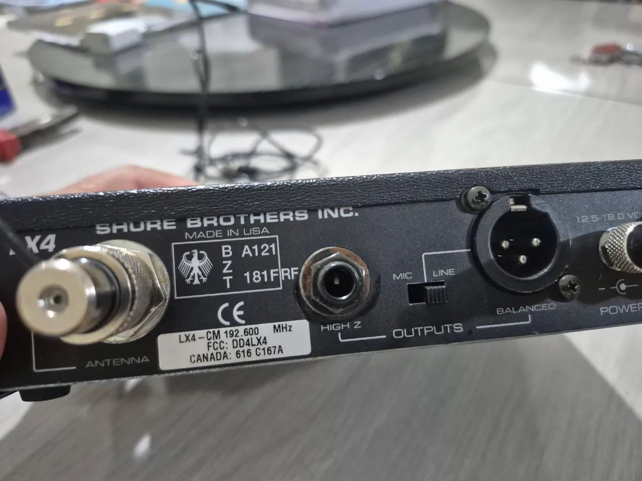 Shure LX4 - Receptor de Microfone Sem Fio - Foto 5