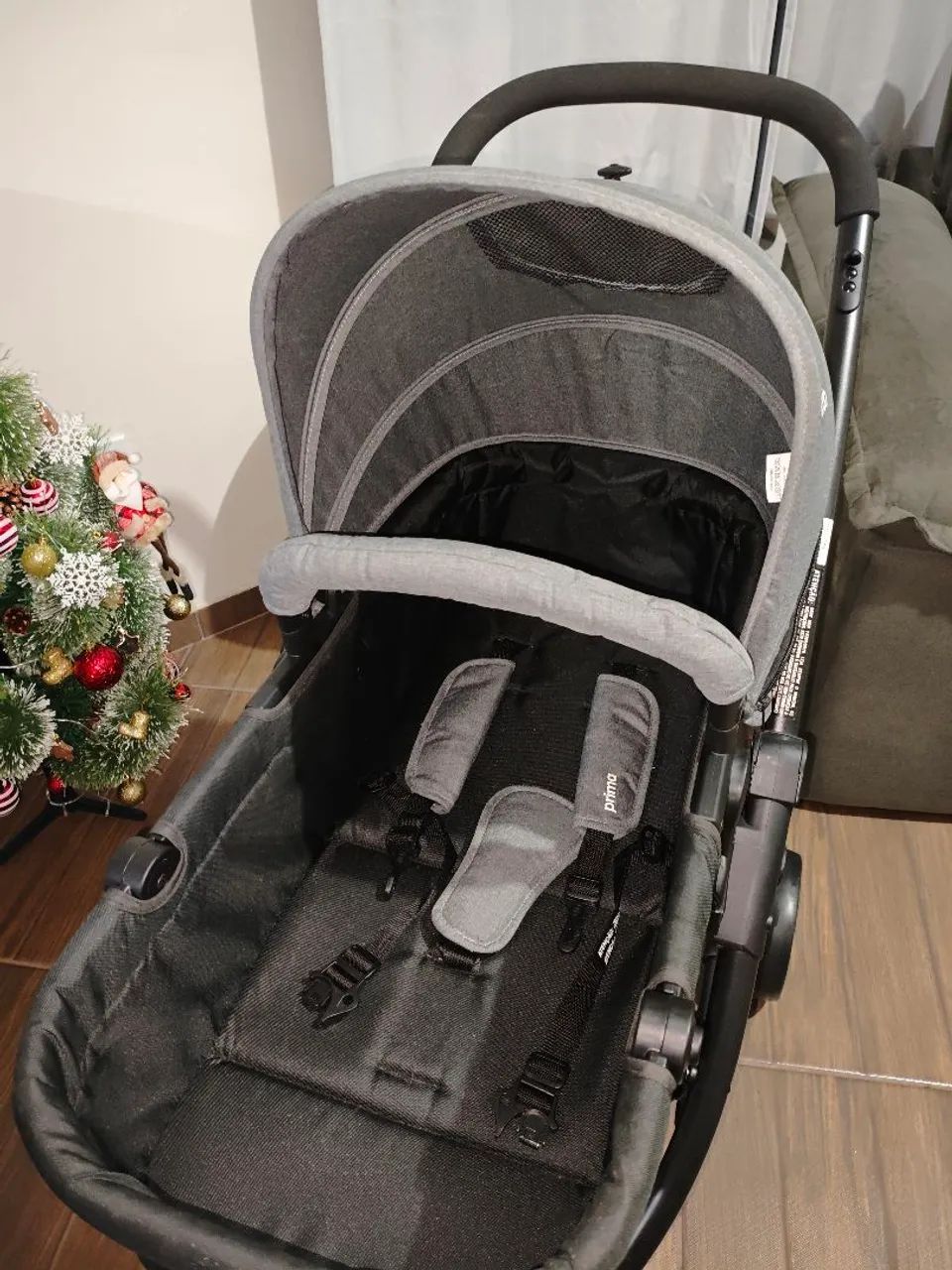 Carrinho de Bebê Prima Grafite - Kiddo - Foto 2