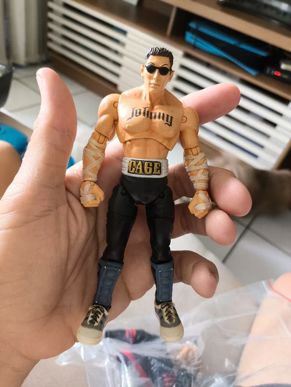 John Cage – Sixty-Eight 希少 Johnny Cage Mortal Kombat Jazzware 15 cm Loose( Sem Embalagem