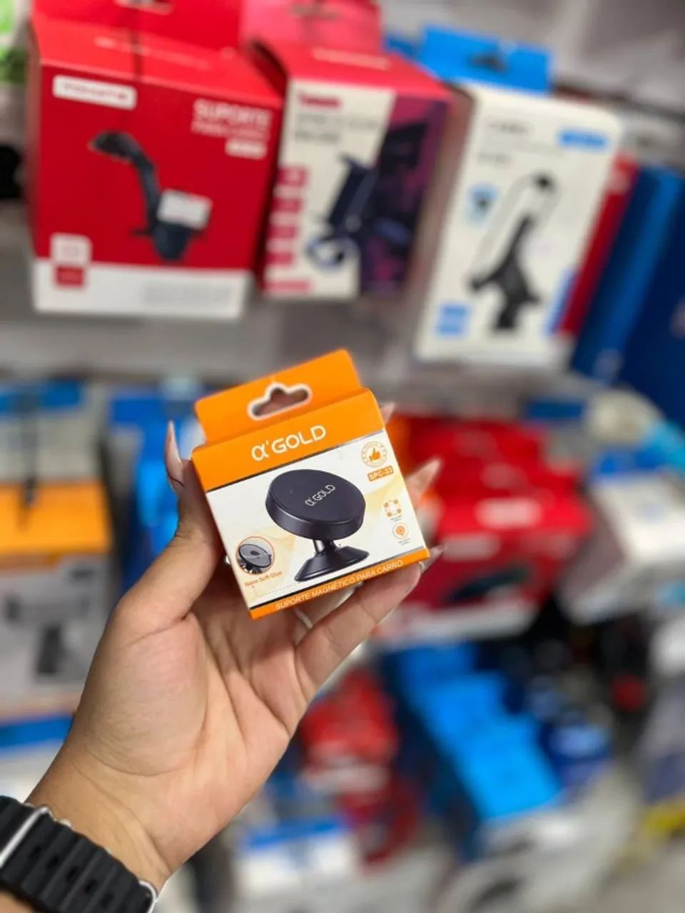 Suporte de Celular Veicular com Imã Magnético SPC-33 OL´GOLD