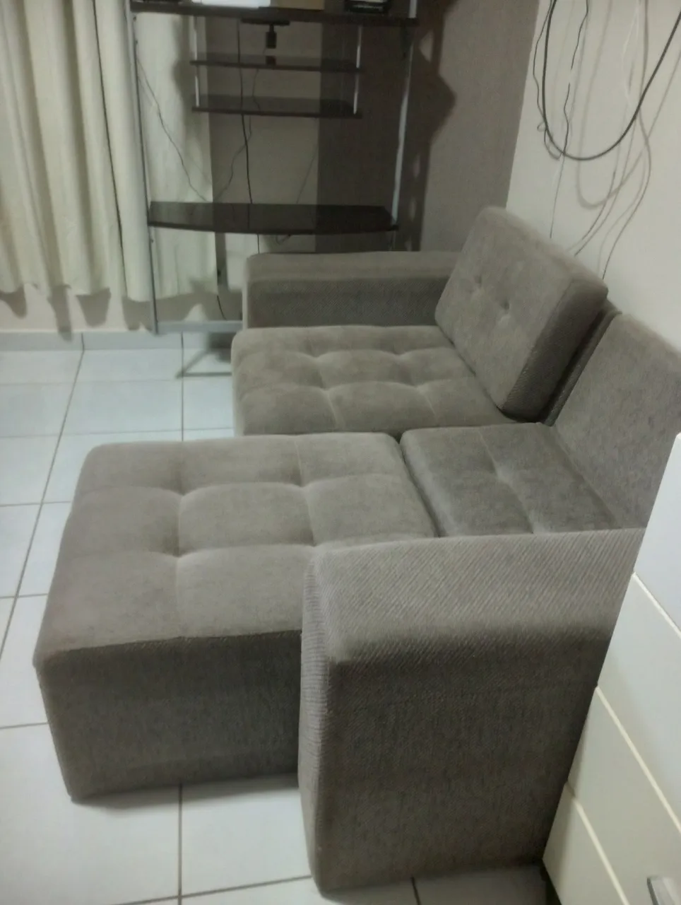 Sofá Retrátil e Modular 3 lugares Casal