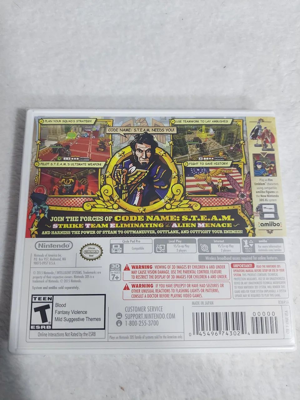 Jogo Nintendo 3DS Code Name: S.T.E.A.M. - Novo - Foto 2