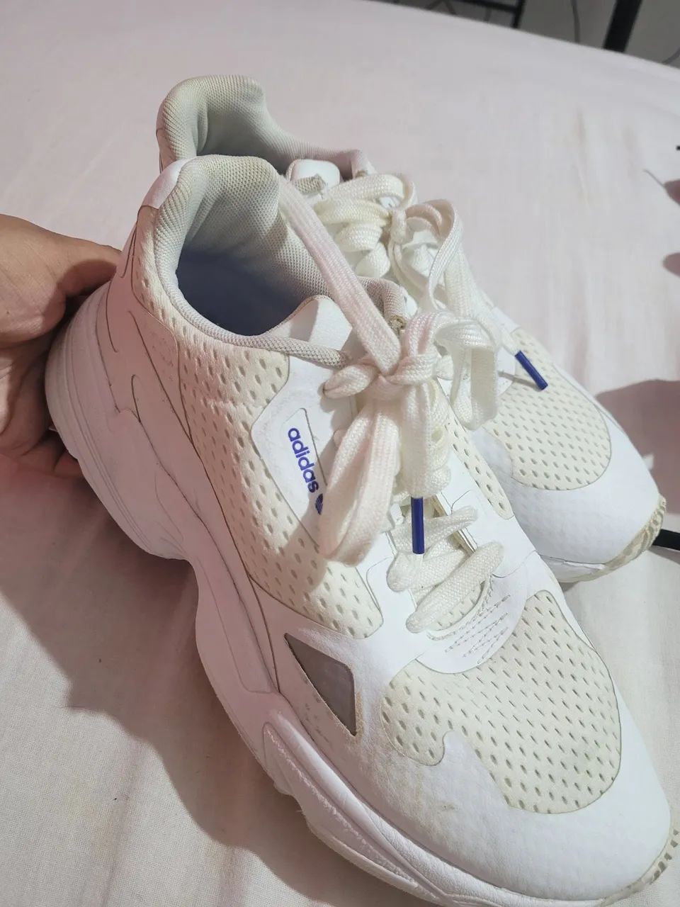 Tênis Falcon Falcon Adidas Branco Adidas Falcon White Beige Deals