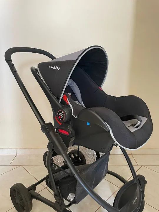 Carrinho de Bebê Kiddo Prima - Moisés + Bebê Conforto - Foto 3