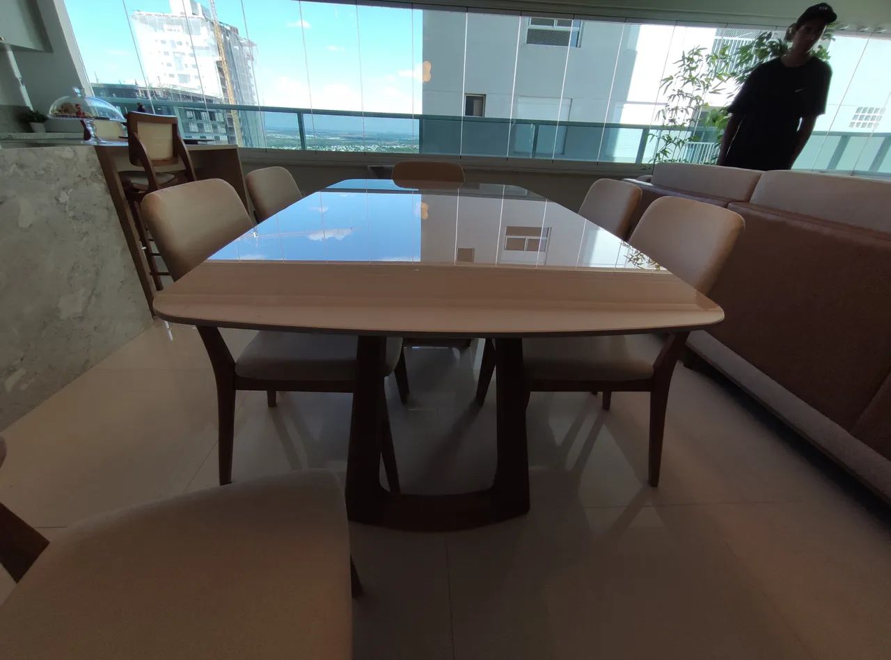 Mesa de jantar nova de madeira  - Foto 3