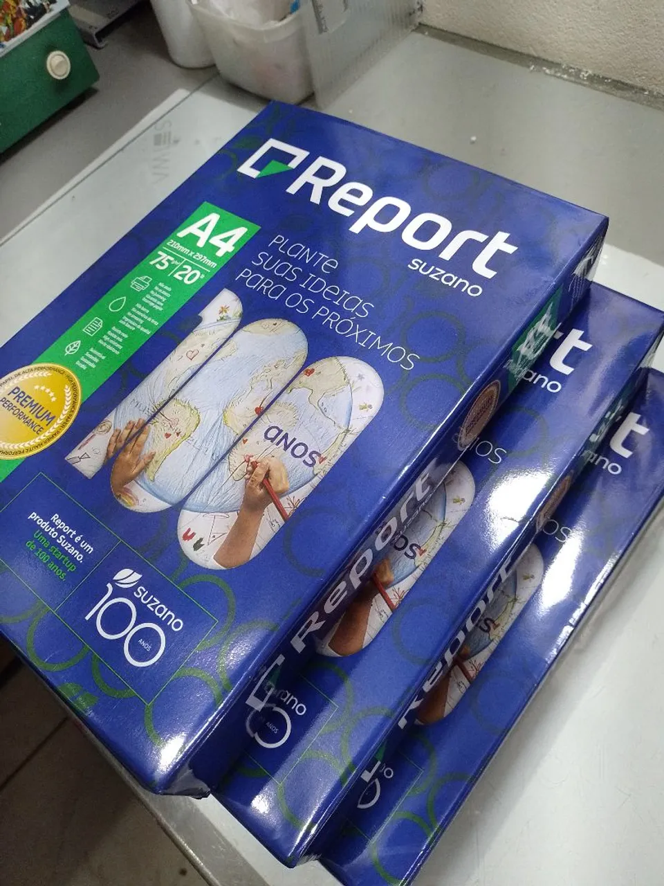 Resma de Papel A4 Report Suzano 500 fls.